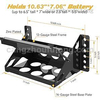 Metal Steel Battery Mounting Box Tray Bracket DIY Easy Bolt-In Battery Tray