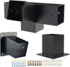  Pergola Kit 3-Way Slanted Brackets Powder-Coated 4" x 4" Hardware for Outdoor Wood Pergolas Gazebos Sheds 