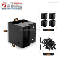 Heavy Duty Workbench Bracket Kit, 8 PCS Workbench Corner Brackets, 3-Way Right Angle Corner for DIY Work Table for 2x4 (Actual 1.5