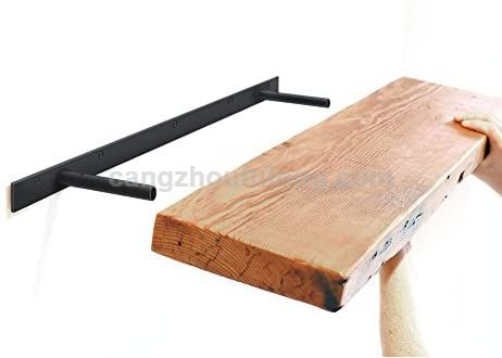 Heavy Duty Hidden Shelf Brackets Hardware, Solid Steel Support Rods, Wall Mounting Invisible Floating Shelves Bracket for Kitchen