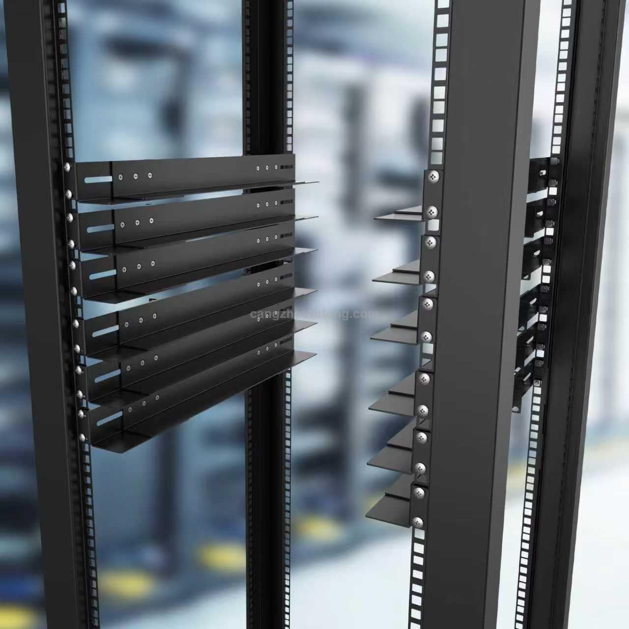 1U 19 inch Server Rack Rails 15-24 in Adjustable Depth Server Rack Rail for Universal 2&4-Post Rack Mount Rails 