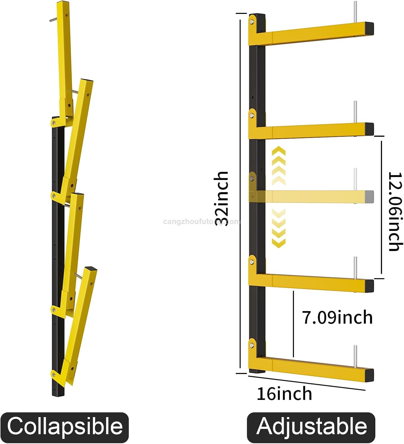 Wall Layers Lumber Storage Metal Racks Wood Shelving for Garage Basement Indoor Outdoor