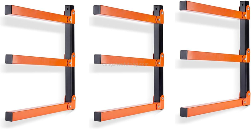 Garage Wall Mounted Lumber Storage Rack, Overhead Heavy Duty One-Piece Design Lumber Rack for Woodworking Shop(1 Pair)