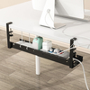 Under Desk Cable Management Tray Retractable Under Desk Cord Organizer for Desks, Offices, And Kitchens