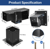 Pergola Bracket Kit 15° Slanted Roof Wall Mount 4-Way Pergola Kit with Post Base for 4''x4'' Wooden Beams Gazebos Patio 