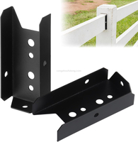 2x4 Fence Brackets for Wood Rail Deck Railing Brackets for Wood Post Connectors