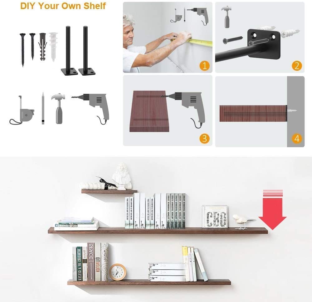 hidden floating wall shelf bracket
