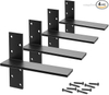Free Hanging T Shelf Bracket Solid Heavy Duty Steel Knee Wall Hidden Granite Countertop Support Floating Bracket