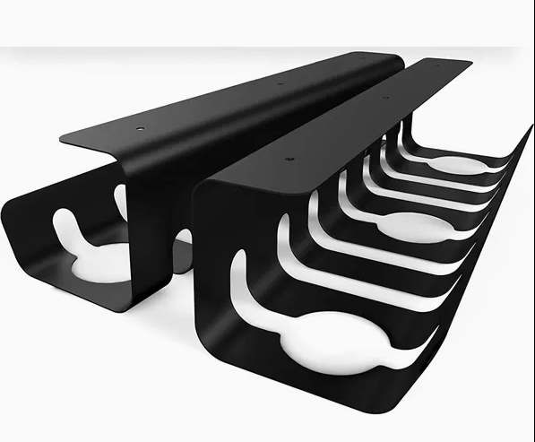 Under Desk Cable Management Duct – Easy Install Slotted Design