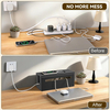 Home Office Desk Floor Cables Hider TV Wires Storage Organizer High-quality Steel Metal Cable Management Box 