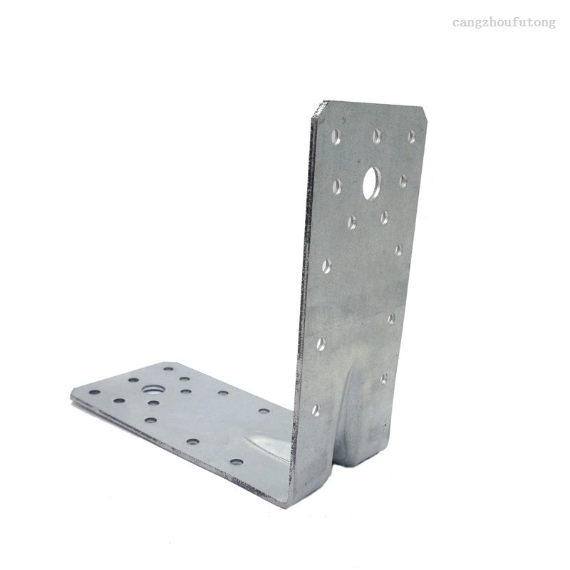 Heavy Duty Galvanized Steel Angle Connector with Beading Hole for Wood Construction