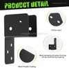 Post Caps Tie Bracket, Black Joist Anchor Connector for 2x4,2x6 Post,14 Gauge Joist Hanger Brackets,Roof Tie Header Hanger for Supporting Beams Rafters