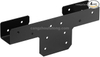 4 Pcs Black Rigid Tie Flat Connector for 2X Joist Beam To 2x4 Post Connect,13 Gauge,Powder Coating