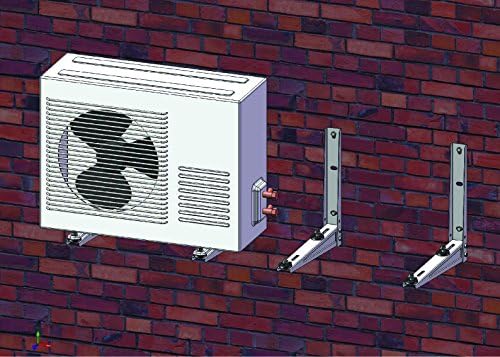 New Universal Foldable Wall Mount Bracket for Mini Split & Window AC Units – Heavy Duty 300 lbs Support