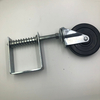 Gate Caster gate Wheel 4”, Heavy Duty Gate Caster Wheel with Spring Loaded,Universal Mount Pate, 250-500 lbs Load Capacity, 4 Inches Rubber Wheel