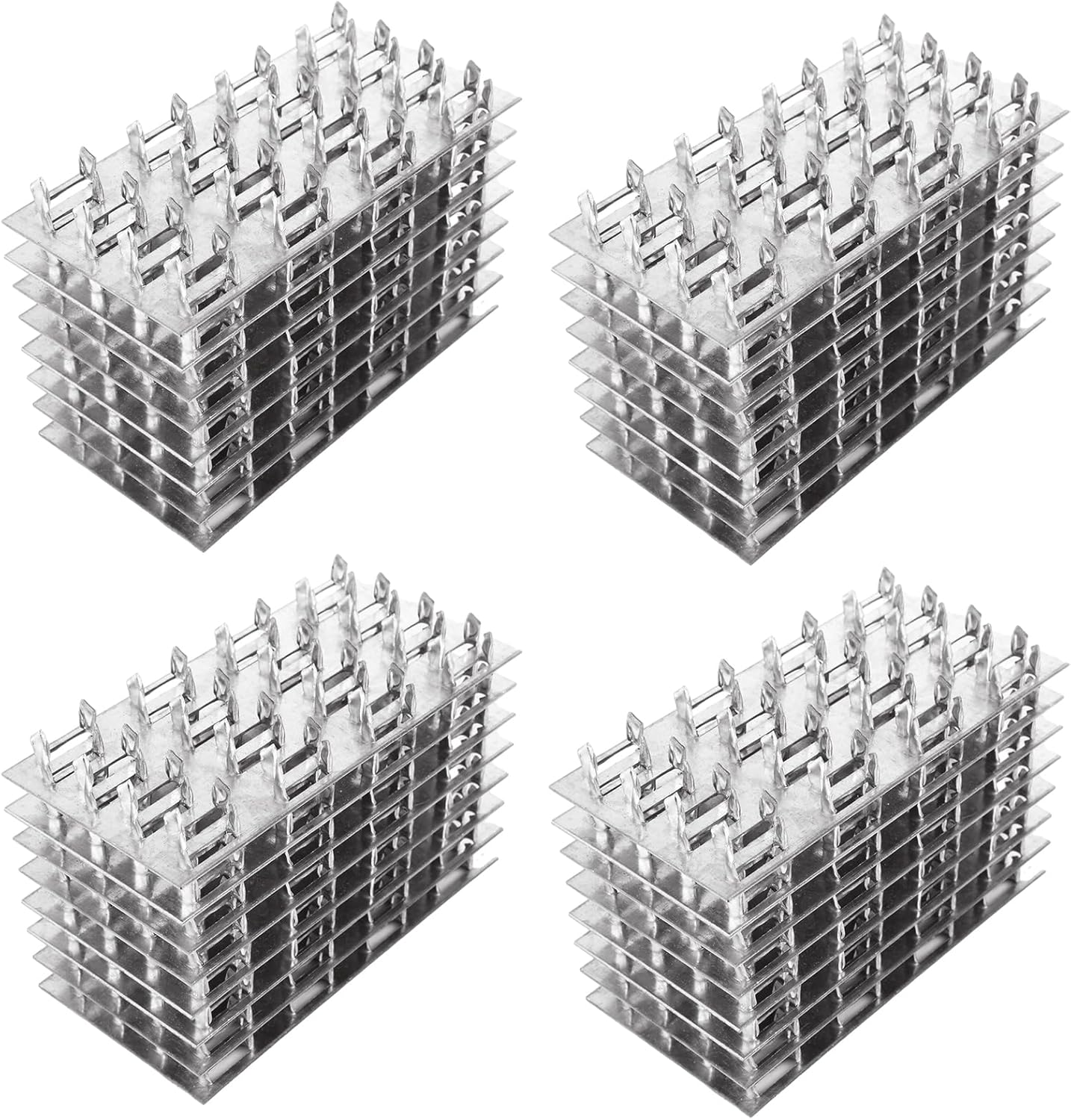 Truss Mending Plates 2 x 6 Inch Metal Pronged Truss Plate Repair Tie Roofing Nails Flat Bracket Connector for Wood Stud Roof Truss Timber