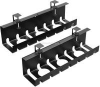 Steel Cable Duct Desk Cable Management Tray Holder Office Desk Cable Tray No Drill