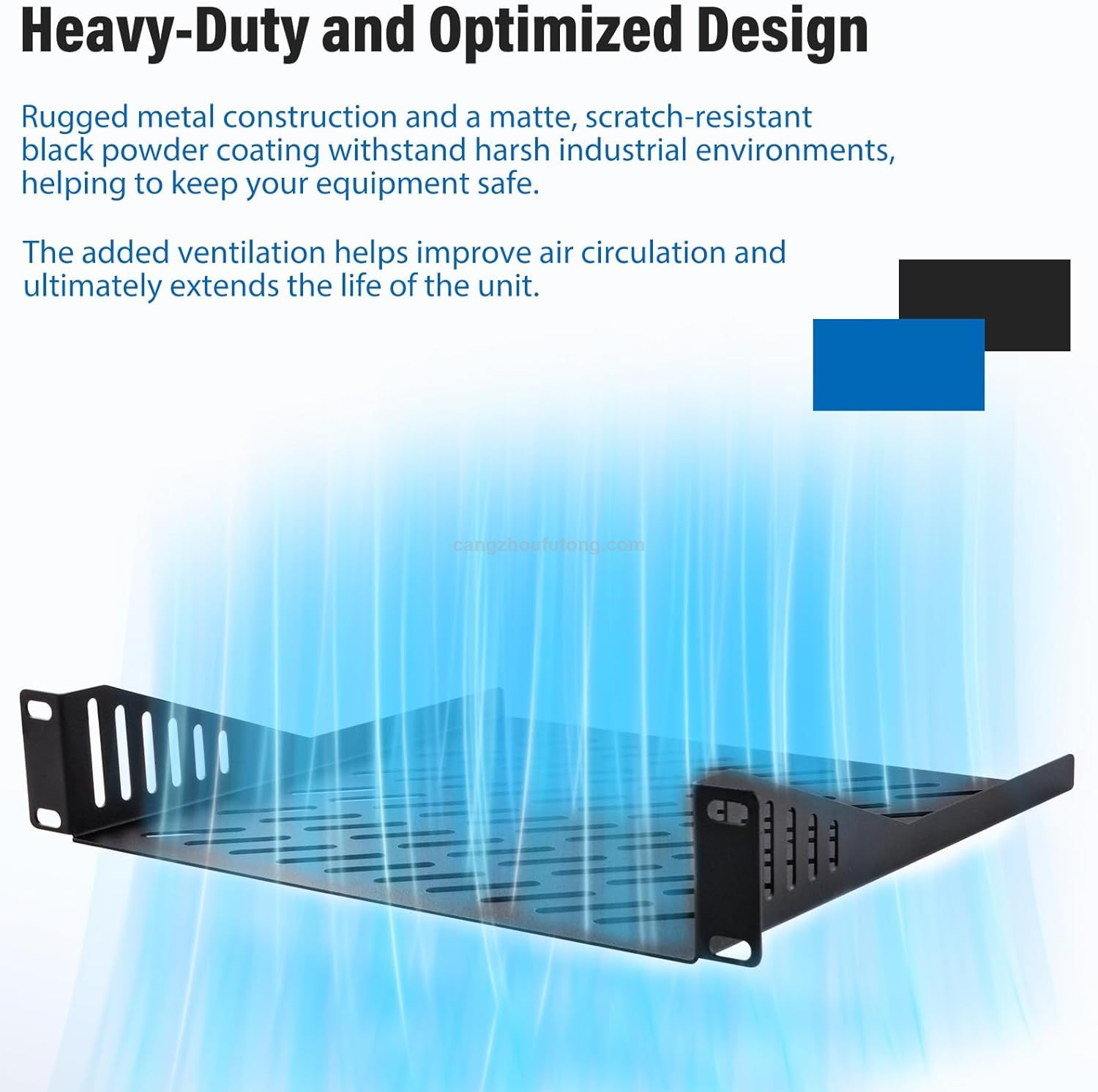 1U Server Rack Shelf 7.87" Depth Vented Rack Mount Cantilever Tray for 10 Inch Network Equipment Rack Cabinet DeskPi RackMate T1/T0 Server Cabinet