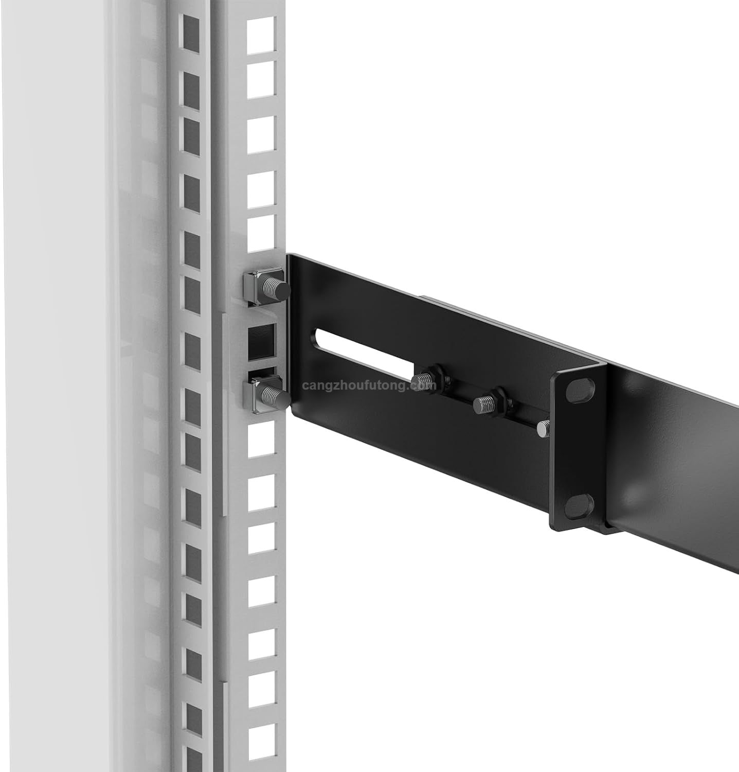1U Rack Mount Rails Universal 4 Post Server Rack Rail Shelf 24-36 Inch Adjustable Depth for Computer Cabinets Network Equipment 