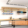 Wall Mounted Workshop Organizer Wood Storage Racks 3 Level Garage Organizer Lumber Storage Rack 