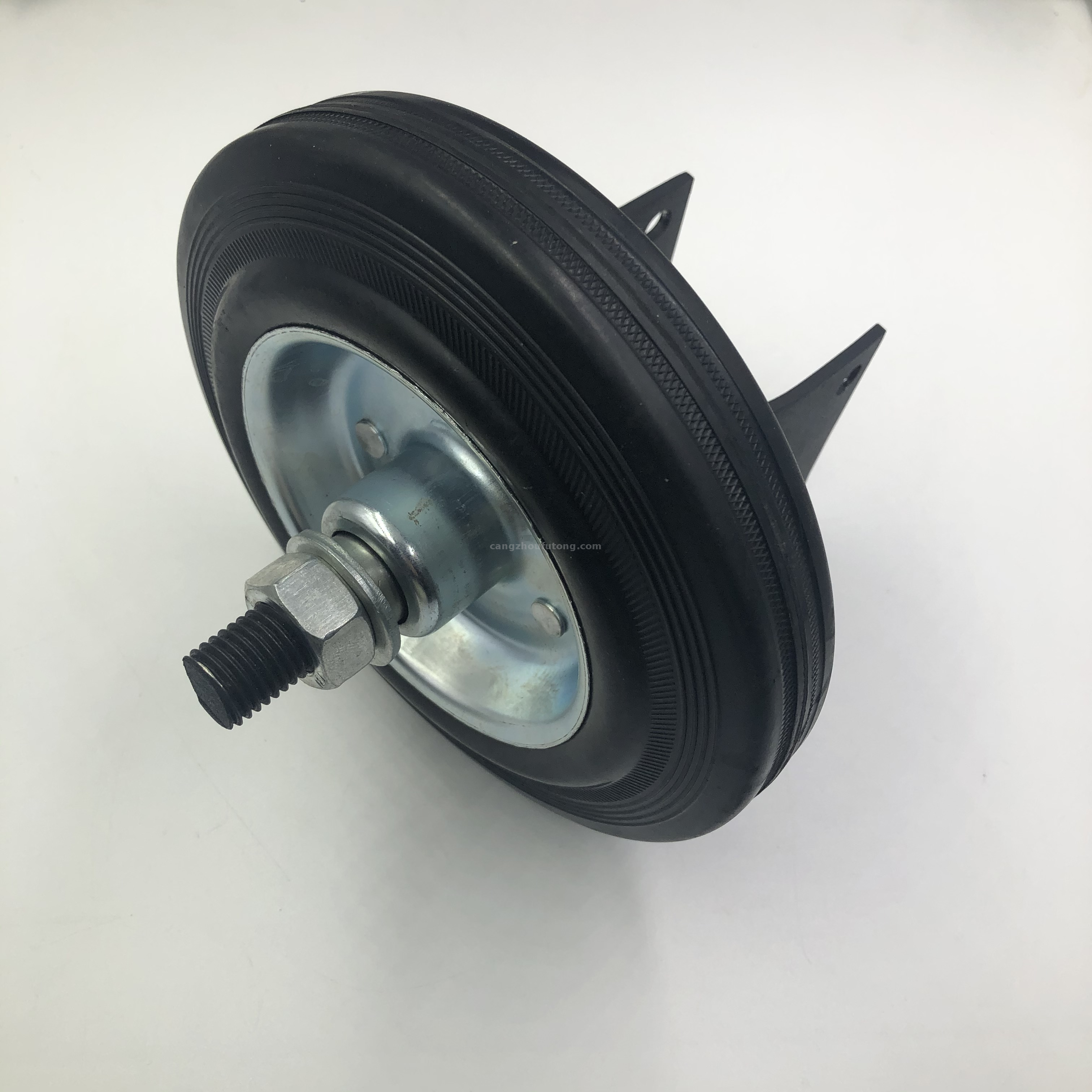 Factory Drop Shipping 4 inch Spring Loaded Gate Caster Rubber Wheel