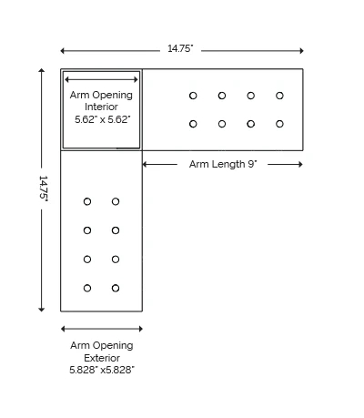 3 Arm Pergola Corner Brackets 6x6 - Buy 6x6 corner bracket, pergola corner bracket, 6x6 bracket for pergola Product on Cangzhou Futong Precision Manufacturing