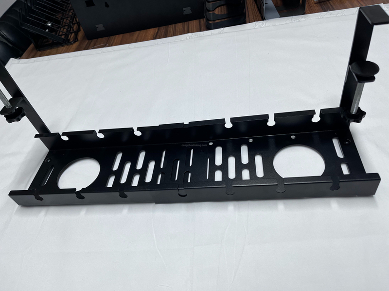 No Drilling Extendable Under Desk Cable Management Trays