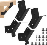 45-Degree Angle Bracket for 2x4 Post Heavy Duty Connector Brace 45-Degree Pergola Support Brace for Pergola Gazebo Wood Post