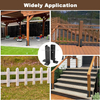 Post Anchor Base, Adjustable Decking Posts Split Retrofit Fence Bracket