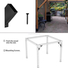 45-Degree Angle Bracket for Pergolas Gazebos Steel Reinforced Fits 2X 4 Lumber with Drainage Holes Pergola Bracket Kit