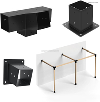 Pergola Brackets, 75° Pergola Brackets 15° Pergola Brackets Corner Bracket with Post Base Gazebo Kit