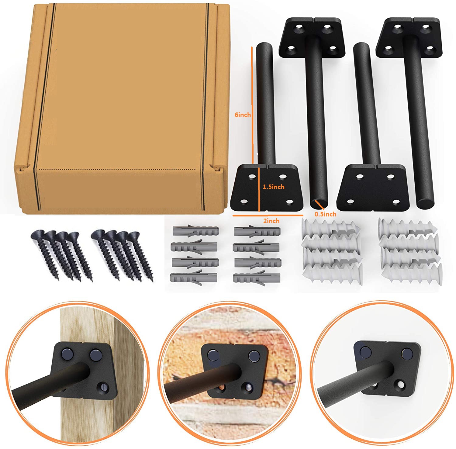 hidden floating wall shelf bracket