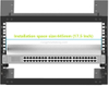 2U Server Rack Depth Extender - 4-Inch Deep -Recessed Rack Mount Adapter Kit for Network Rack