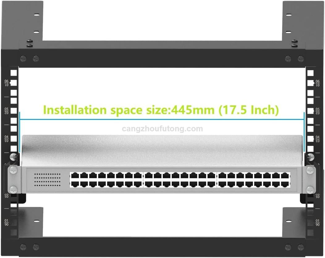 2U Server Rack Depth Extender - 4-Inch Deep -Recessed Rack Mount Adapter Kit for Network Rack