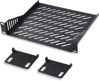 1U Server Rack Shelf 7.87" Depth Vented Rack Mount Cantilever Tray for 10 Inch Network Equipment Rack Cabinet DeskPi RackMate T1/T0 Server Cabinet