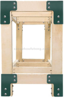 8 Pcs Workbench Bracket Kit Sturdy Steel Angle Brackets Multi-Angle Joint Fastener Shelf Fit for Desk Edge & Box & Wood Beam