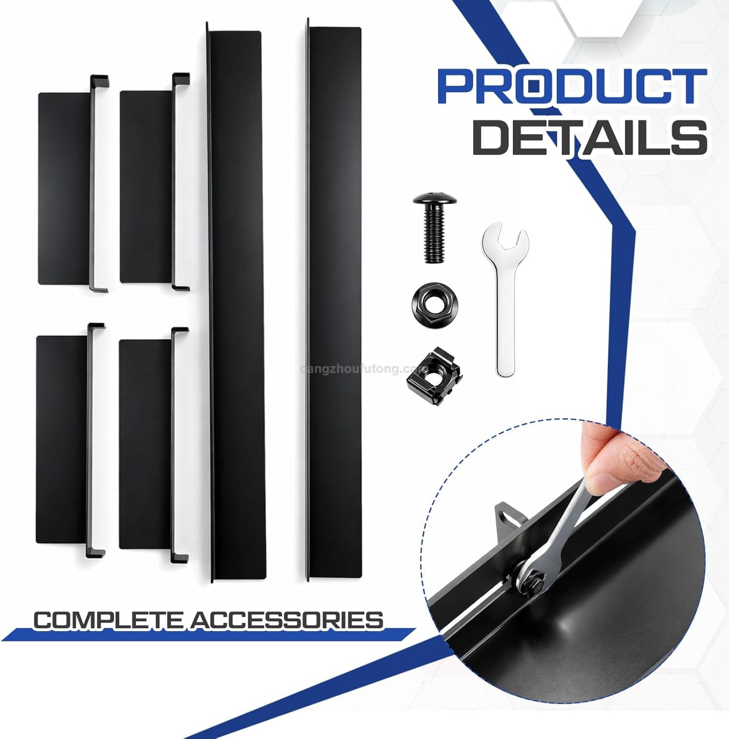 1U 19 inch Server Rack Rails 15-24 in Adjustable Depth Server Rack Rail for Universal 2&4-Post Rack Mount Rails 