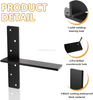 Free Hanging Countertop Support Bracket Hidden Shelf Bracket for Floating Wall Countertops, Bars, Desks, Bench Seats