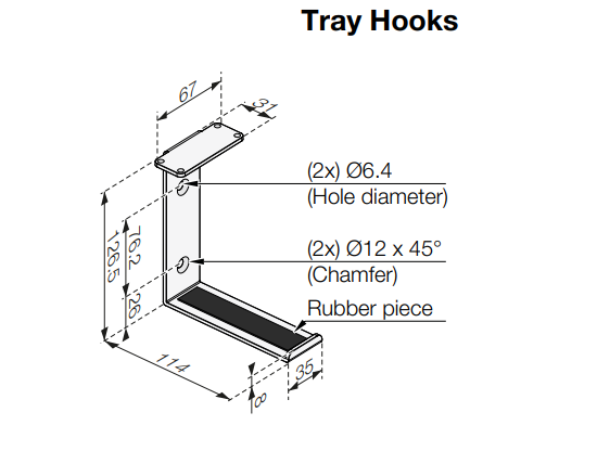 tray hooks