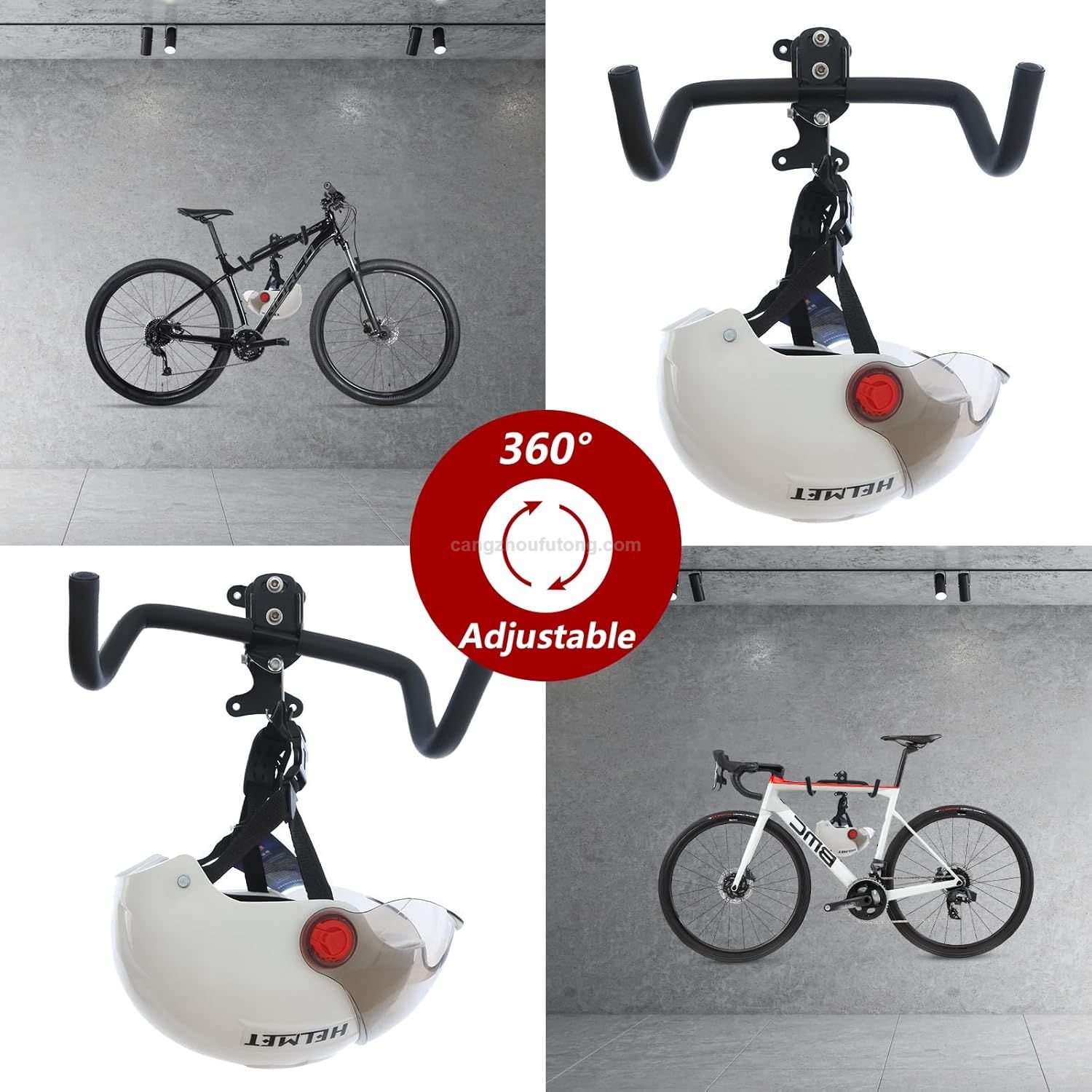 Bicycle Wall Mounts Angle And Wall Clearance, Adjustable Bicycle Mount Wall Bicycle Garage Hanger