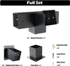  Pergola Kit 3-Way Slanted Brackets Powder-Coated 4" x 4" Hardware for Outdoor Wood Pergolas Gazebos Sheds 