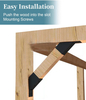 Heavy-Duty 45-Degree Angle Support Bracket for Pergola Powder Coated 2''x4'' Wood Posts Pergola Brackets
