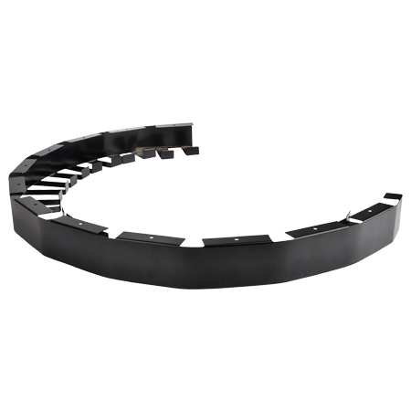 Desk cable tray metal 60x80 mm black 1 (5)