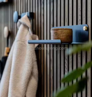 Slim Magnetic Storage Organizer with Cloth U Hanger for Acoustic Slat Soundproofing Panels