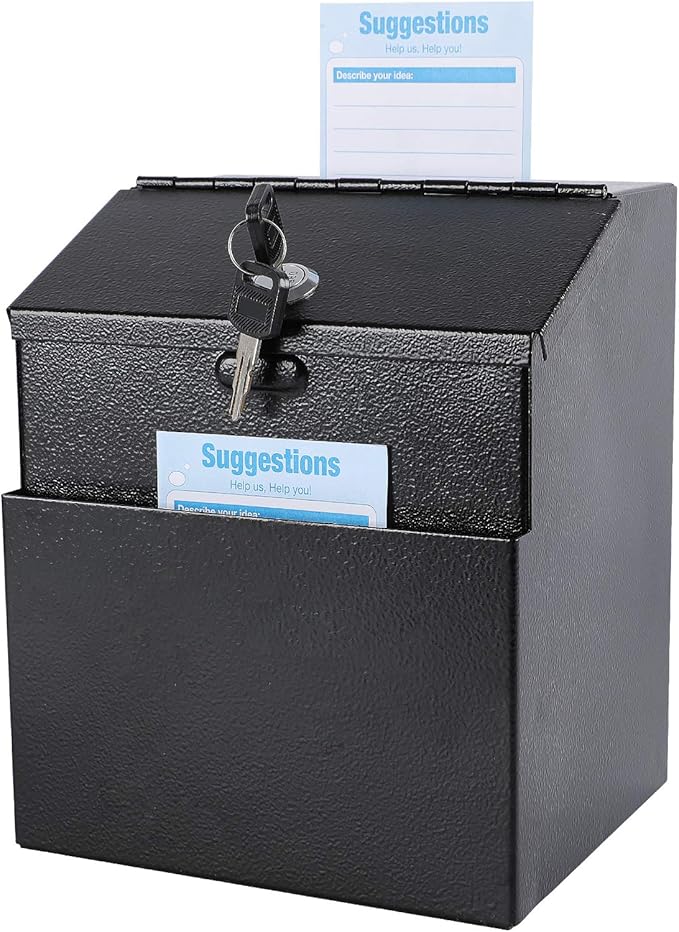 Suggestion Box with Slot And Lock