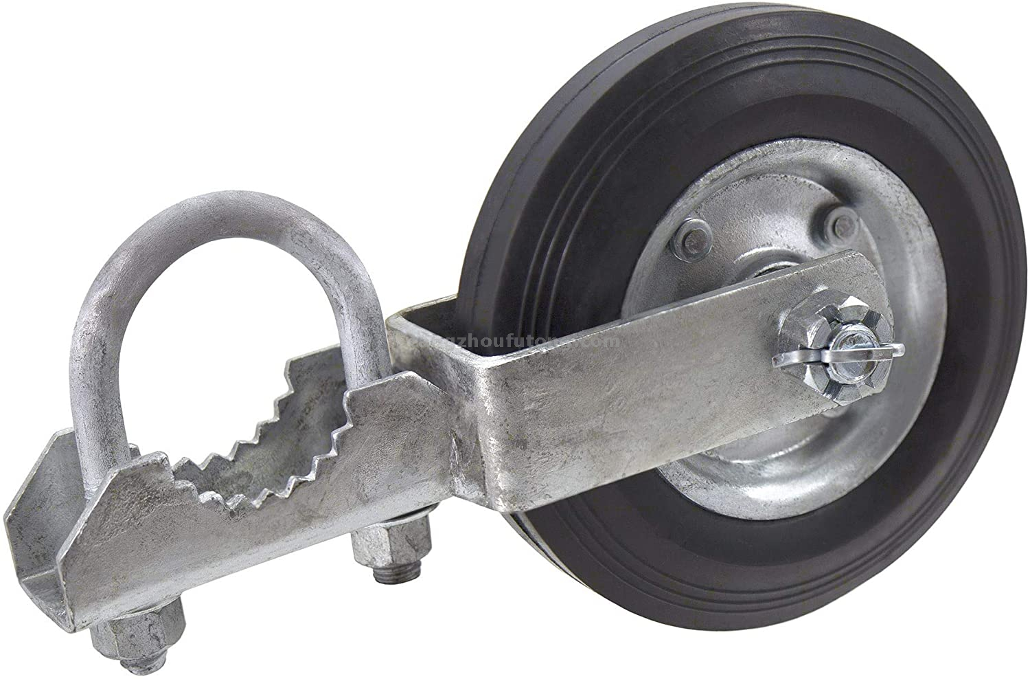 Heavy Duty Metal Spring Loaded 4-Inch Gate Caster Wheel with Rubber