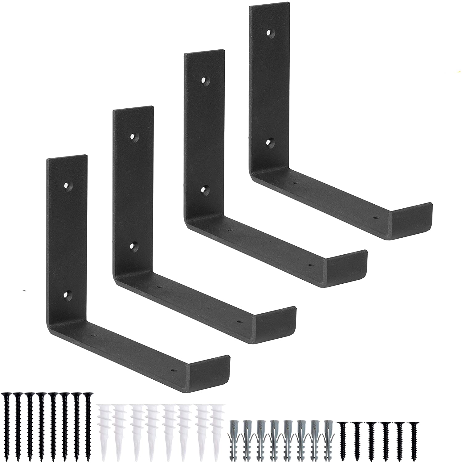 Heavy Duty Industrial L Shelf Brackets with Lip