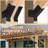 45-Degree Angle Bracket for 2x4 Post Heavy Duty Connector Brace 45-Degree Pergola Support Brace for Pergola Gazebo Wood Post