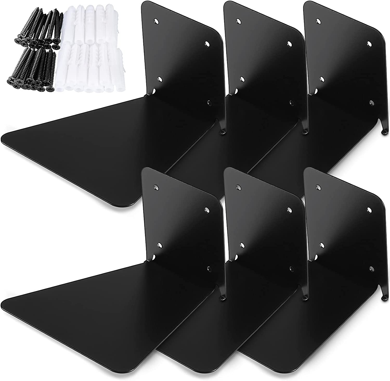 Floating Book Shelves for Wall, Heavy Duty Wall Mounted Bookshelf for Storage, Hidden Book Organizer