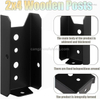 Deck Railing Brackets for 2” X 4” Wood Post